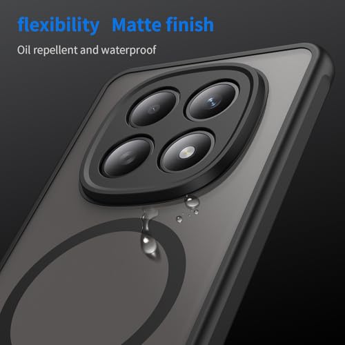 Image of Compatible with REDMI Redmi Note 15 5G Case Cover,Compatible with MagSafe,Anti-Fall,Compatible with Xiaomi Redmi Note 15 4G 2510DRA23E 2510DRA23G Cell Protective Phone Case Black