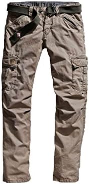 2. Bild von Timezone Herren Straight Leg Hose BenitoTZ cargo pants incl. belt, Gr. W31/L32, Beige (dirty sand 6166)