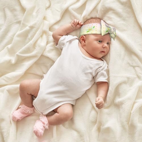 Blooming Daffodils Picture Baby Bow Headband Stretchy and Soft for Newborns, Infants, Toddlers, and Kids Girls4