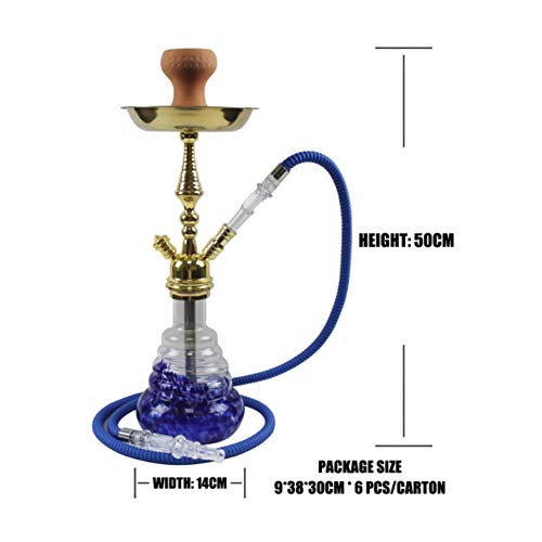 ZHIU Hookah Shisha Komplettset mit Shisha Kopf, Schlauch, Mundstück, Tabakkopf, geeignet für Bar, Club – Bild 5