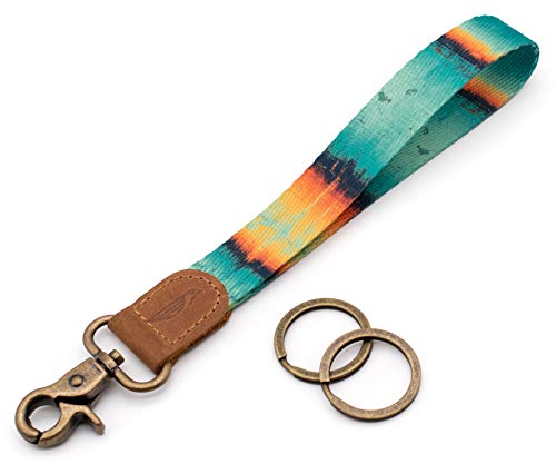 Image of POCKT Keychain Wristlet for Women and Men, Cute Wrist Lanyard for Keys, Short Key Chain Strap for Car Keys, Wallet, ID Badge & Phone | Grunge