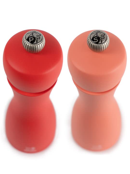 Peugeot Saveurs Peugeot Duo Tahiti Fire Pepper Mill + Salt Mill 15 cm, Black Pepper and Stone Salt Included - Image 2