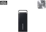 SAMSUNG T5 EVO Portable SSD 8TB, USB 3.2 Gen 1 External Solid State Drive, Seq. Read Speeds Up to 460MB/s for Gaming and Content Creation, MU-PH8T0S/AM, Black [Canada Version]