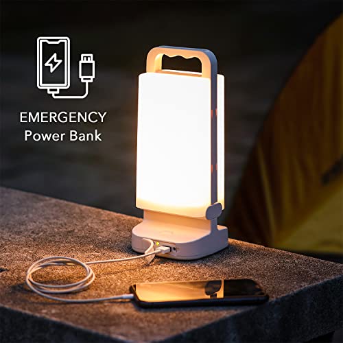 Lepwings Camping Lantern, Solar Lanterns, 4400Mah Rechargeable Light 2-In-1 Dimmable Outdoor Waterproof Gear With Usb Charging – Lanterns For Power Outages Hurricane, Hiking, Fish, Emergency, And Home #TOP4