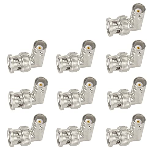 Adaptateur BNC coudé mâle femelle Eightwood pour éviter la torsion de câble de caméra