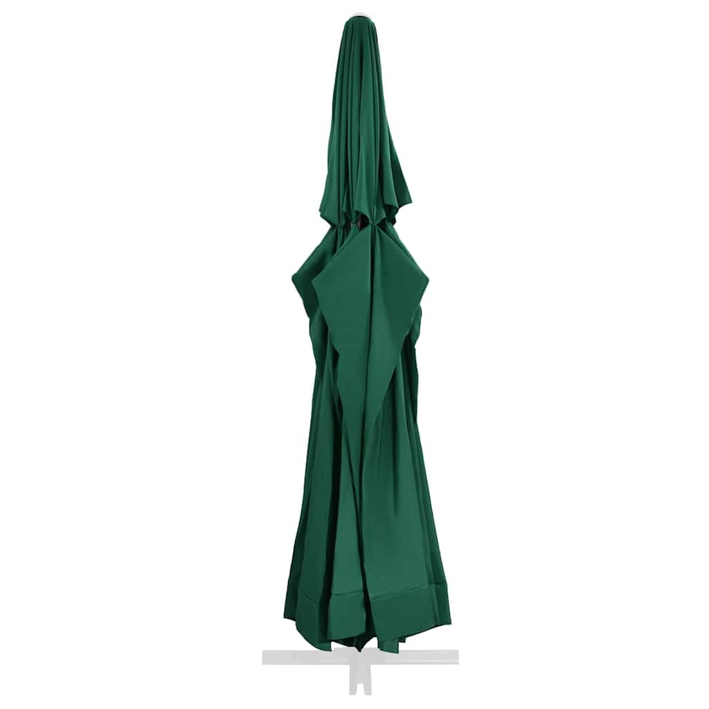 Sonnenschirm Ersatzbezug Grün 515 cm für 500-503 cm Schirme Bespannung aus Polyester Dachabdeckung Schutzhülle für Sonnenschirme