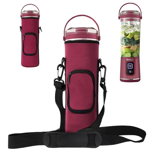 Sac de rangement pour mixeur portable Ninja avec pochette bordeaux