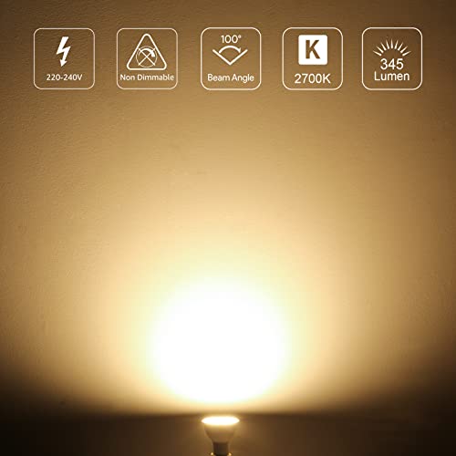 Lepro GU10 LED Lampe 4W Warmweiß 345 Lumen Energiesparlampe