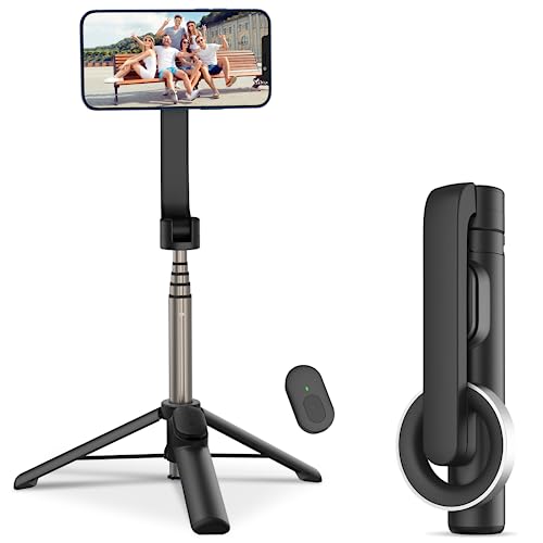 Perche à selfie pour vlog et trépied de voyage magnétique pour smartphone
