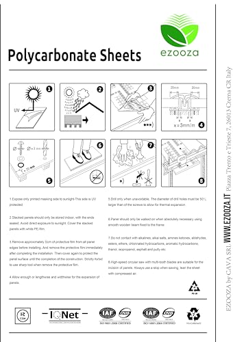 10 Hohlkammerstegplatten aus Polycarbonat, Dicke 4 mm, 121 x 27,5 cm, Klar