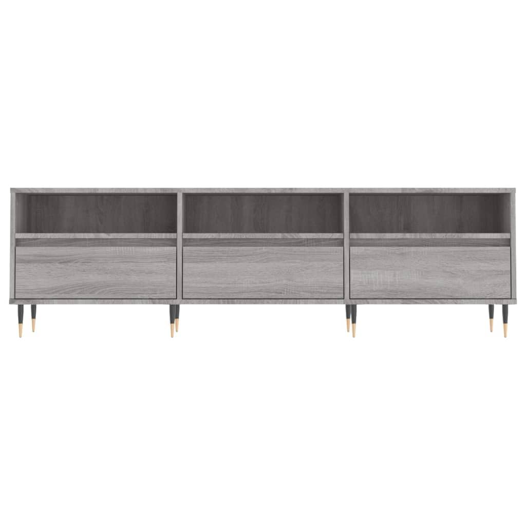 Mobile TV grigio Sonoma, 150 x 30 x 44,5 cm, in legno