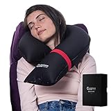 CANDY CANE Travel Pillow Inflatable, Innovative Design, Neck and Chin Support for Airplanes, Car and...