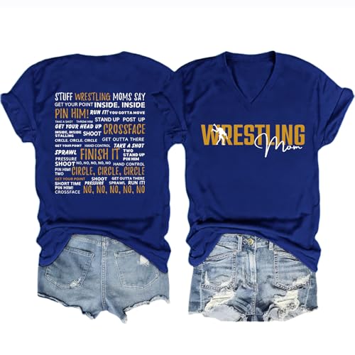 Wrestling Mom Shirt Wrestling Moms Say Shirt Funny Tee for Women