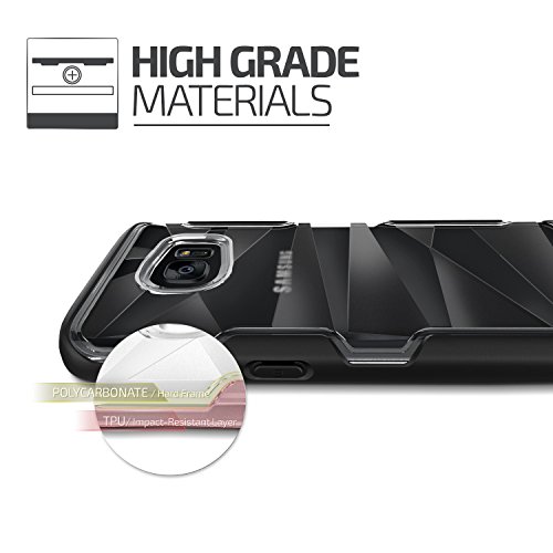 Galaxy S7 Case, Vrs Design [Shine Guard][Black] - [Clear Frost][Rugged Protection][Slim Fit] For Samsung S7 #TOP3