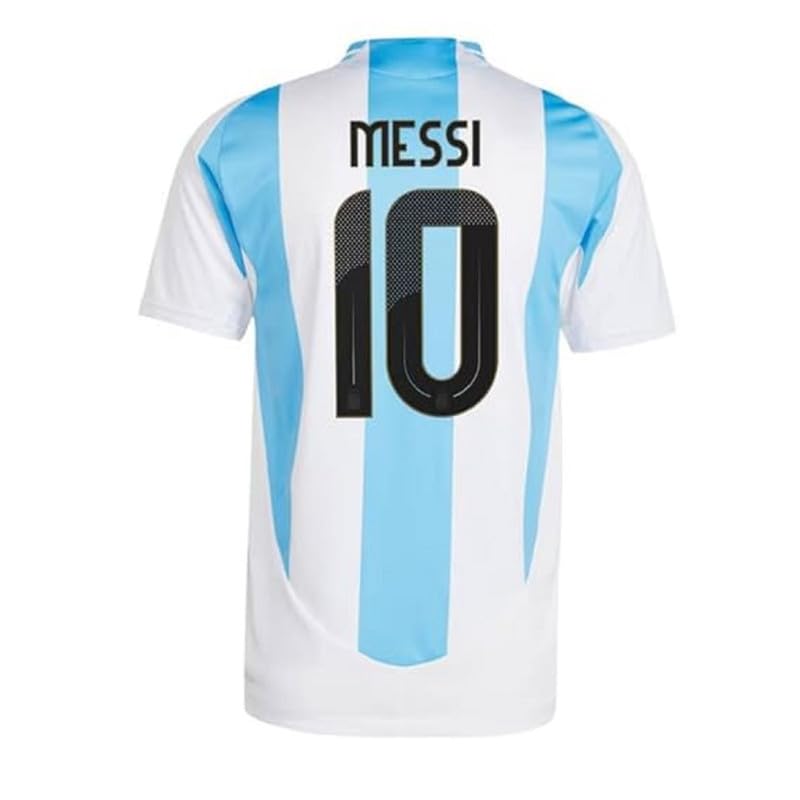 Image of Argentina Blue Lionel Messi 10 World Cup Home Original Football Half Sleeve Jersey for Boys and Men 2024-2025