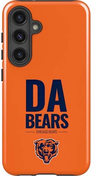 Skinit Impact Phone Case Compatible with Galaxy S24 Plus - Officially Licensed NFL Chicago Bears Black & White Design