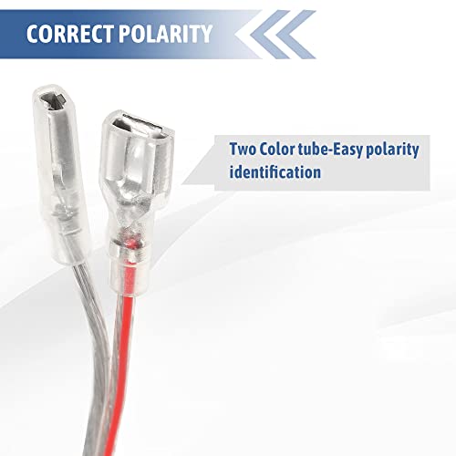 Red Wolf Aftermarket 6.5 Inch Speaker Adapter Spacers Ring Bracket Mounting+Speaker Wire Harness Replacement For Nissan Murano Sentra 2000-2019, Titan 2004-2019, Kia K2 2011+ #TOP3