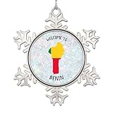 Photo Gallery lmmixee welocme to snowflake ornamento benin personalizzato ornamenti di natale 2024 bandiera del benin a tema decorazioni per albero di natale amanti dei viaggi novità ciondolo in metallo decorazione Photo Gallery lmmixee welocme to snowflake ornamento benin personalizzato ornamenti di natale 2024 bandiera del benin a tema decorazioni per albero di natale amanti dei viaggi novità ciondolo in metallo decorazione