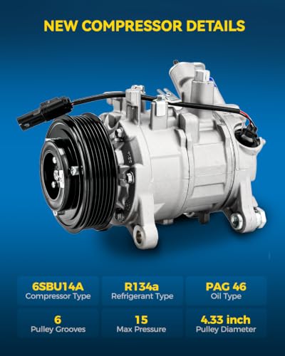Image of PHILTOP 141283NEW Air Conditioner AC Compressor with Clutch for BMW X1 2012, 2013-2015 2.0T,X3 2013-2014 2.0T,Z4 2012-2016 2.0T,X4 2015 2.0T