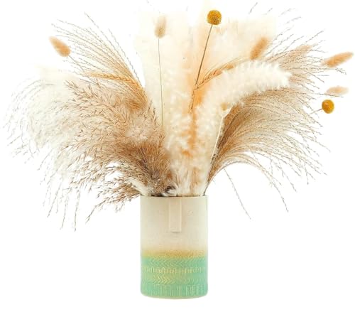 Pampas Grass Boho Decor, Pack de 80 tallos secos miniatura 1