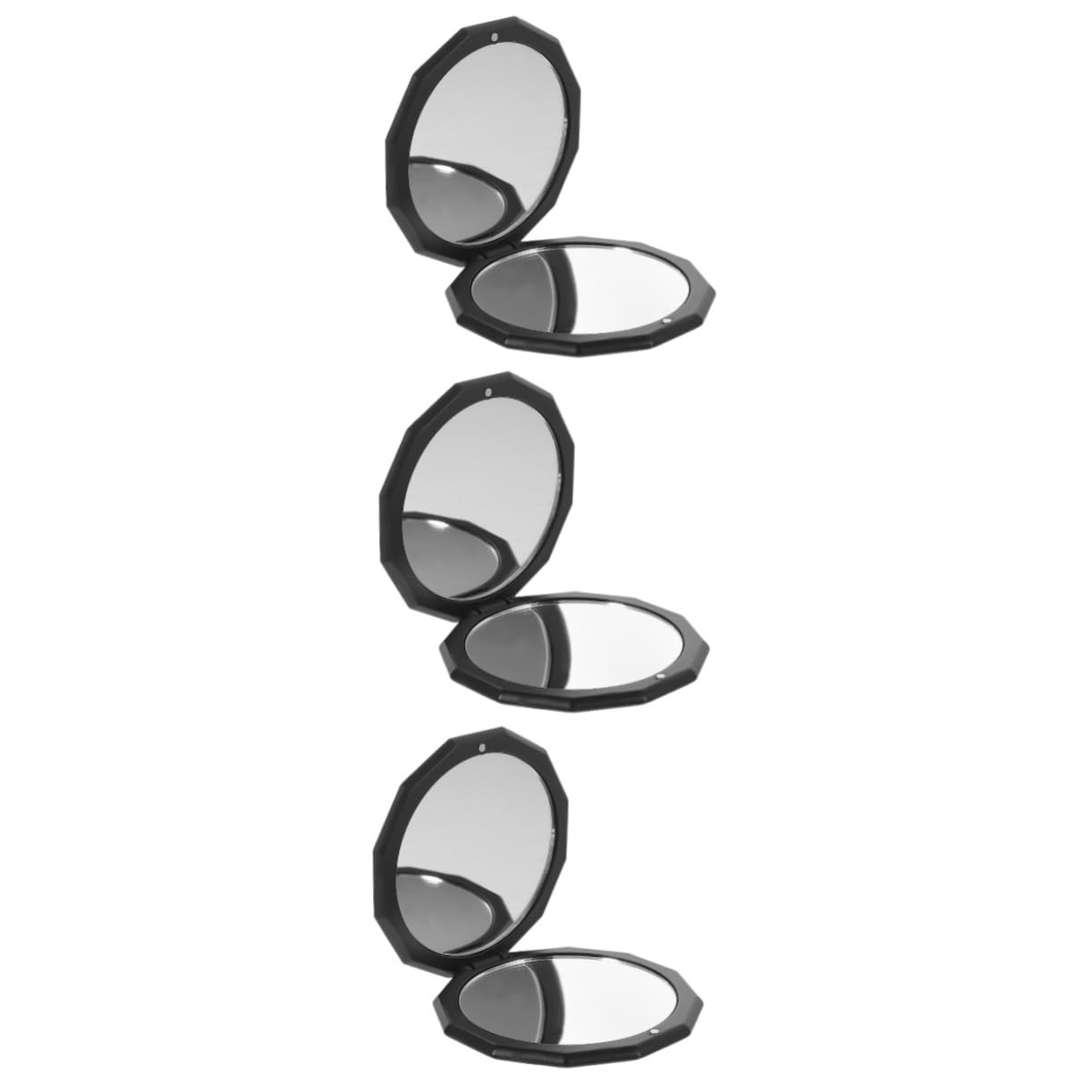 Healeved 3piezas Espejo Plegable para Maquillaje Espejo De Doble Cara Portátil para Mujeres para Retocar Cualquier