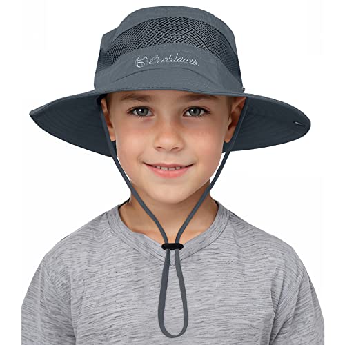 Kids Sun hat for Girls Boys Outdoor Breathable Sun Protection UPF 50+ Cap Wide Brim Summer Beach Bucket hat