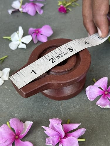 Image of Shivam VASTU AKAL 1.5 inch Original Narmadeshwar Narmada Shivling with 3 inch Narmada Stone Yoni Base Jaladhari (Black Shivling, Brown Damru Jaladhari)