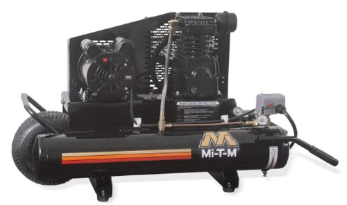Mi-T-M AM1-PE15-08M Portable Air Compressor, 8-Gallon, Single Stage