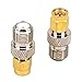 BOOBRIE Coaxial Cable Connector SMA to F Coax Adapter SMA Connector SMA Male to F Female Adapter for LAN/LMR Wireless Antenna Devices/Coaxial Cable/WiFi Radios External Antenna Pack of 2