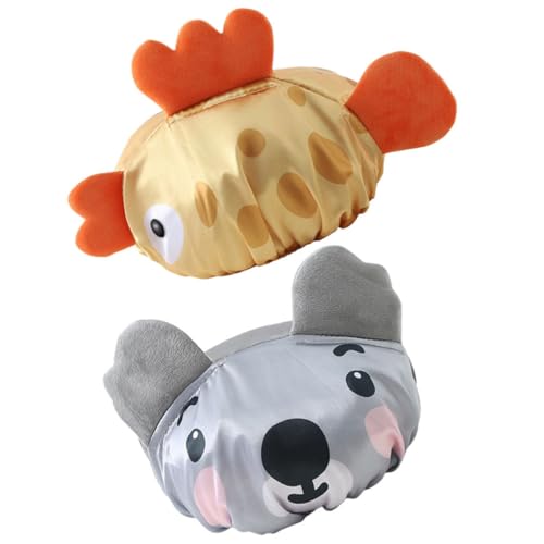 Vaguelly 2個 カー ーン浴帽 ワー お昼寝用帽子 の使用にな 洗髪帽子