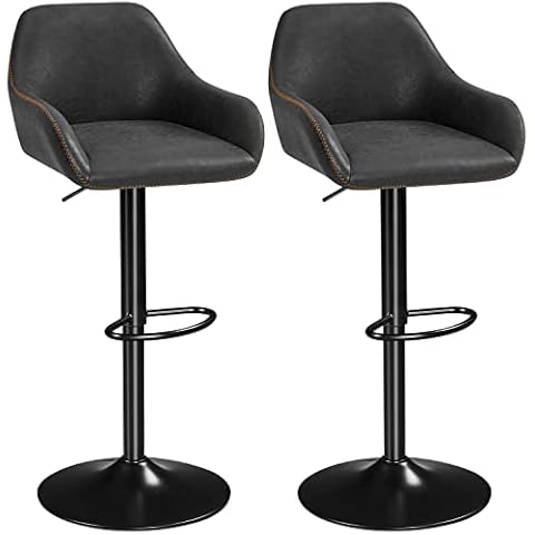Yaheetech Adjustable Swivel Bar Stools Set Cover