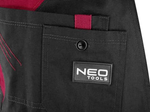 NEO TOOLS Damen-Arbeitslatzhose, Woman Line, Gr. S-XXL. Baumwoll-Polyester-Gewebe, elastischen Träger,Taschen, ISO 13688:2014