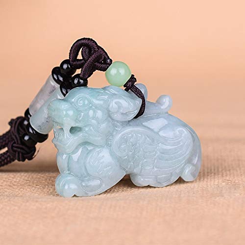 Collier en jadéite authentique et son pendentif protecteur en pierre - 5