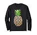 Divertente regalo di ananas con stampa leopardo | Simpatico ventilatore delle piante tropicali Maglia a Manica
