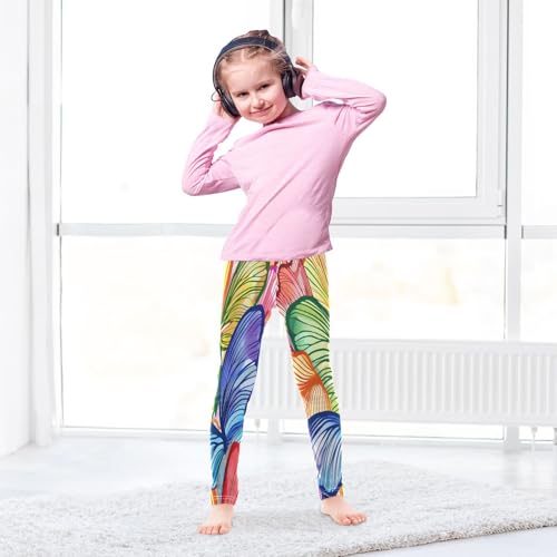 Toddler Girls Leggings Printed Yoga Pants Leggings Blue Green Red Butterfly for Kids4