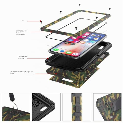 Coque étanche iPhone X Beeasy renforcée en métal anti-choc durable