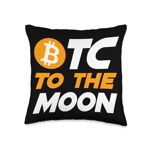 Altcoin Digital Currency Ledger Token Satoshi Blockchain Bitcoin Crypto Wallet Miner Smart Contracts Throw Pillow, 16x16, Multicolor