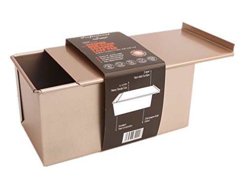 GMM Slide Non-Stick Toast Box mit Deckel Champagner Brot Backform