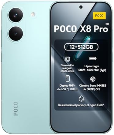 Smartphone Xiaomi Poco X8 Pro 512GB / 12GB Ram (Verde)