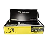 Kole Audio KP3000.4D 3000W Max 4-Channel Class-D Compact Car Audio Amplifier