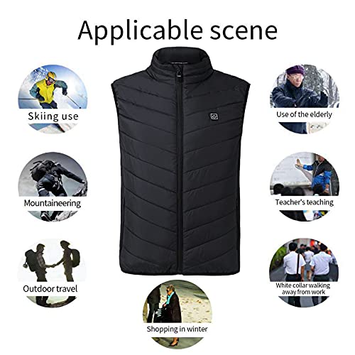 YHEGHT Controle de aquecimento e colete 9 temperatura de carregamento masculino equipamento feminino