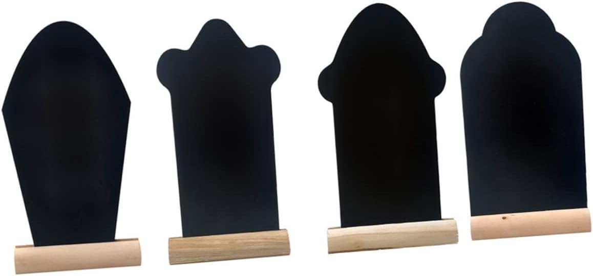 Easter Desktop Decors 4pcs Chalk Blackboards Note Blackboards Decors Versatile Memo Boards