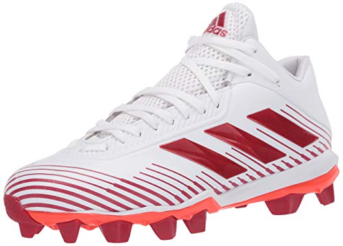 adidas mens Kza18 Football Shoe, White/Team Power Red/Solar Red, 10.5 US