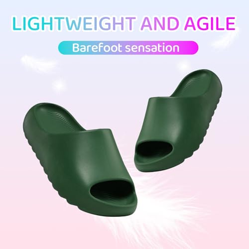 Image of Cloud Slides for Kids,Boys Girls Shower Slippers Bathroom Pool Sandals,Toddler Home House Open Toe Comfy Thick Sole Slippers,Summer Non-Slip Beach Shoes