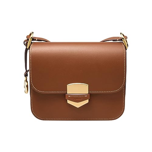 Sac à bandoulière Lennox Fossil pour femme taille L en cuir noir élégant