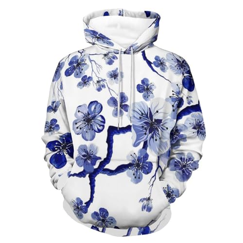 Sweat à Capuche Prune Bleue pour un Style Casual au Quotidien