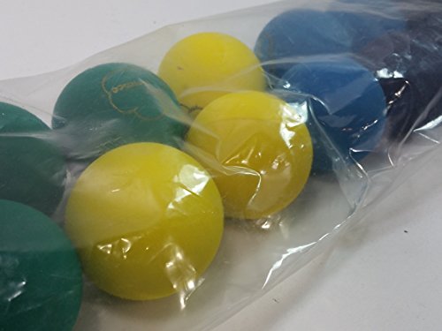 Sky Bounce Multi Color Handball Set of 12 (1 Dozen) Balls (Blue-Green-Yellow-Black)