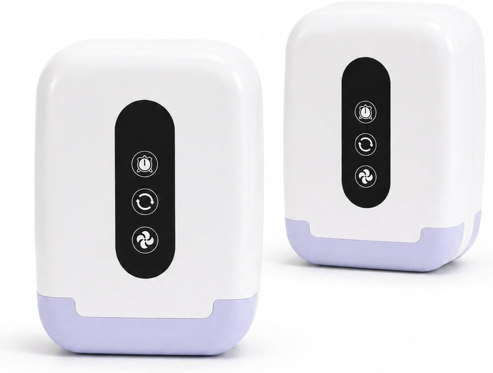 2 Packs Plug in Air Purifier For Bathroom Office, and Kitchen Air Cleaner
