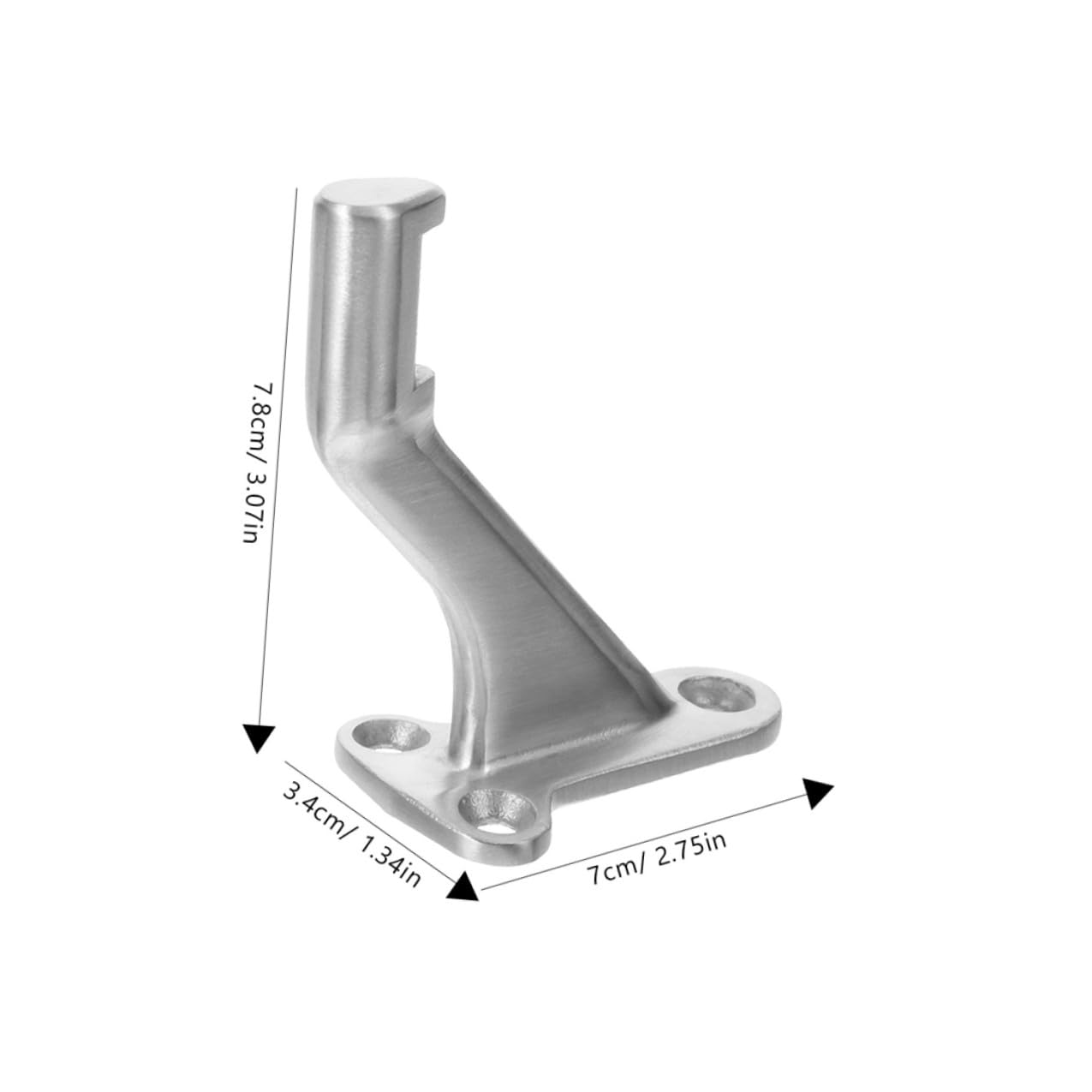 Staffe per Corrimano Scale in Acciaio Inox Argento, 3 Set