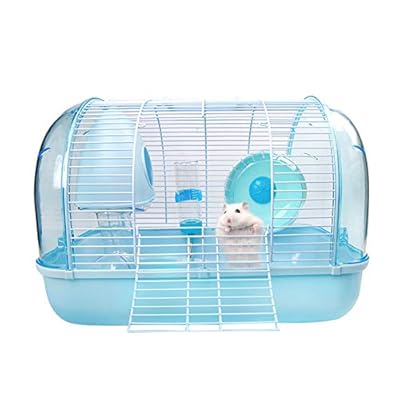 XXLYY Luxury hamster cage hamster supplies complete set of Golden Bear Villa Golden Bear cage complete set of Hamster Villa,Blue